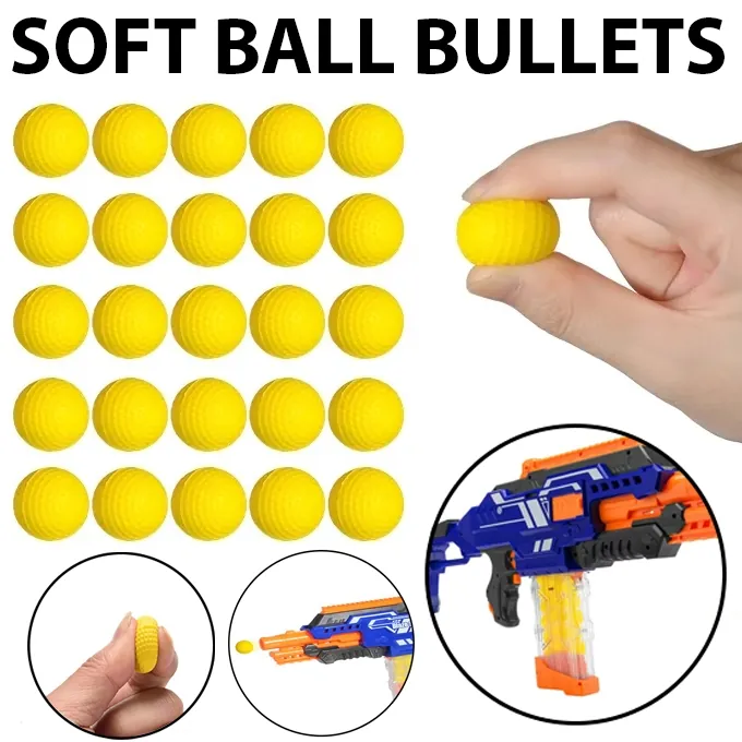 25 Foam Bullet Refills - Gel Ball Shooter Accessory Pack