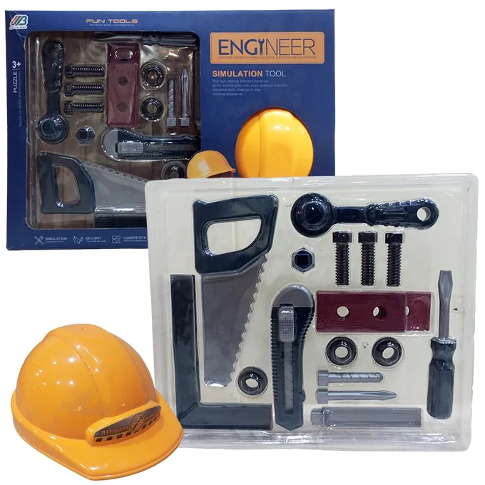 Engineering Workshop Tool Kit with Helmet ? Toy Set for Boys