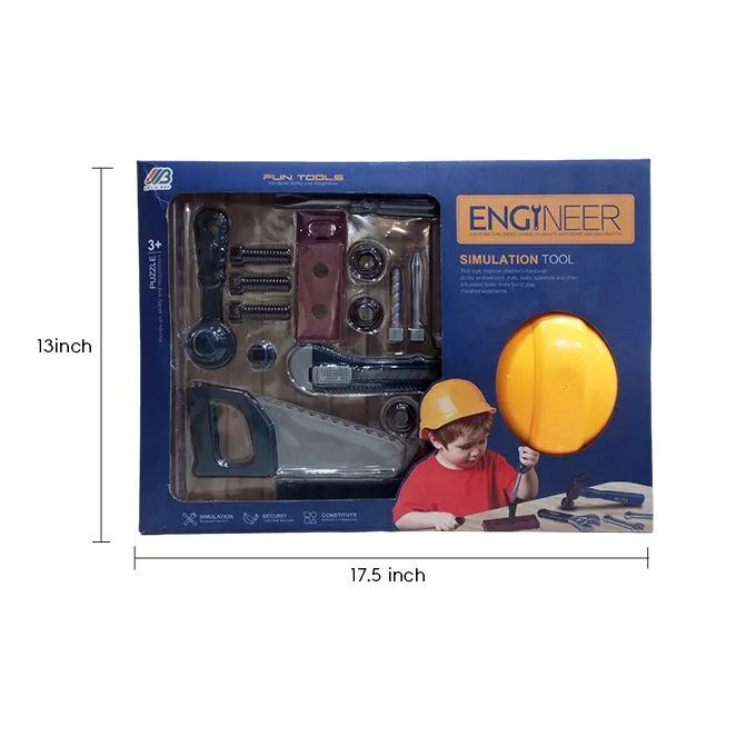 Engineering Workshop Tool Kit with Helmet ? Toy Set for Boys - Image 3
