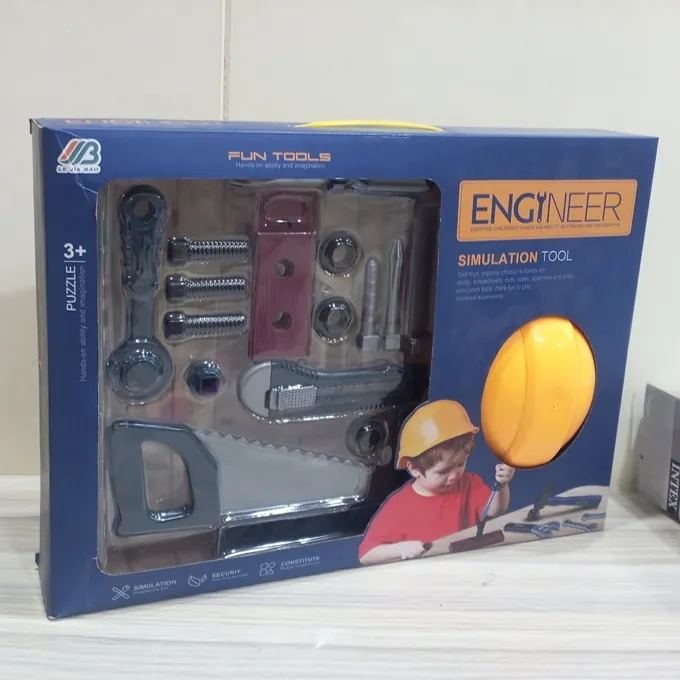 Engineering Workshop Tool Kit with Helmet ? Toy Set for Boys - Image 6