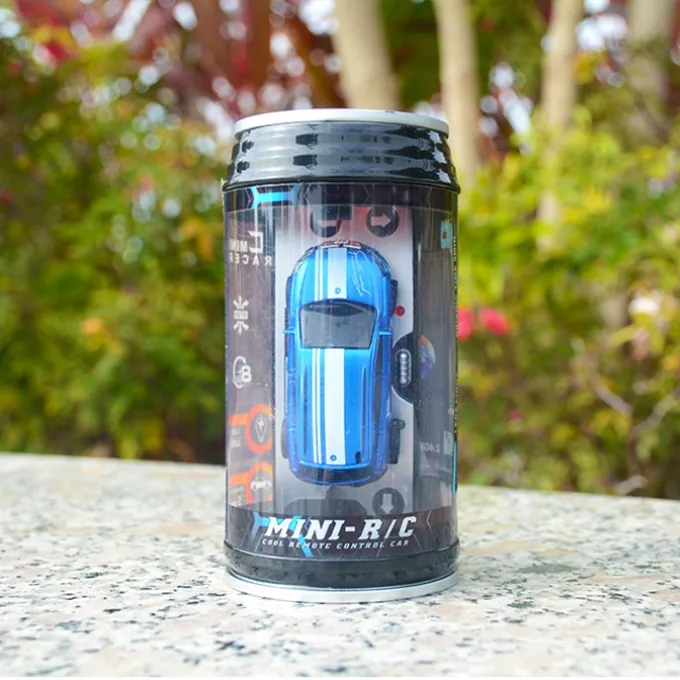Mini Remote Control Soda Can Car - 4-Channel with Lights - Image 2