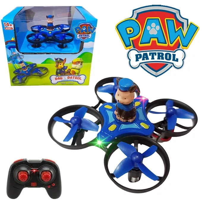 Blue Paw Patrol Mini Drone - Rechargeable with Front and Back Lights