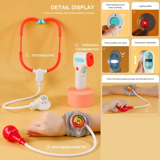 Medical Desk Play Set - Fun Pretend Doctor Toy - Image 7