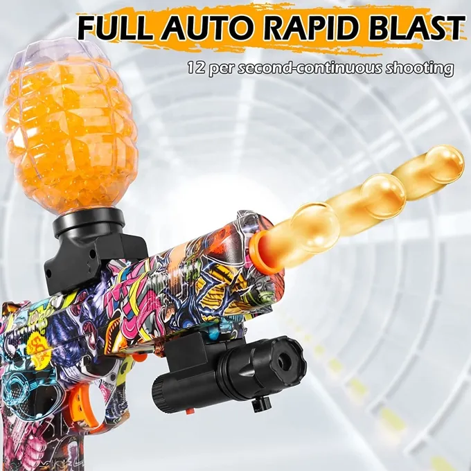Mini Electric Gel Blaster Gun with Glasses - Fun Shooting Toy - Image 4