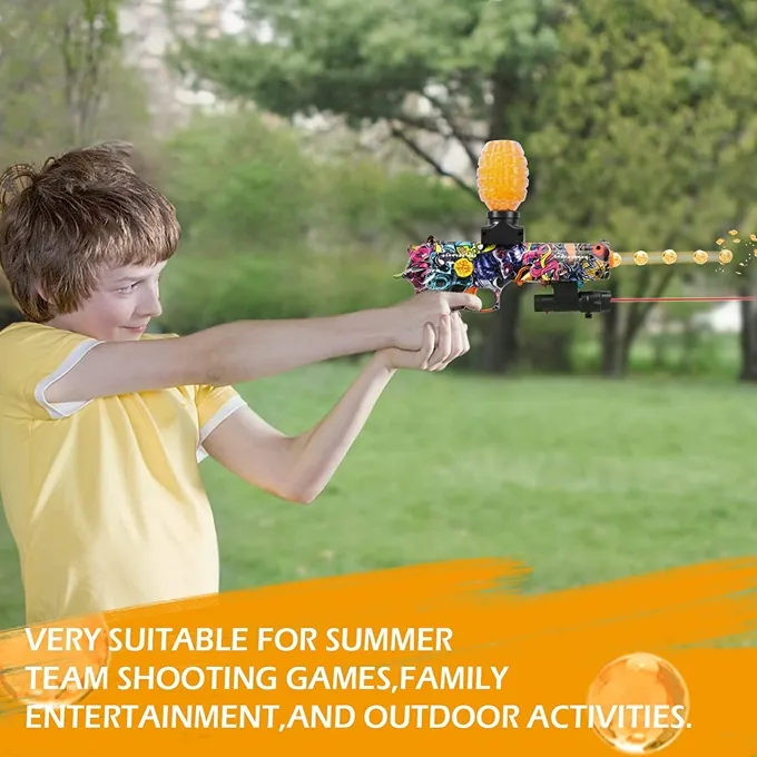 Mini Electric Gel Blaster Gun with Glasses - Fun Shooting Toy - Image 6
