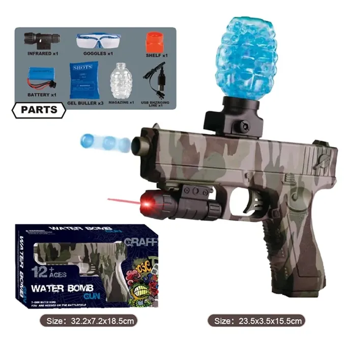 Glock Gel Blaster Water Bullet Gun - Fun Shooting Toy