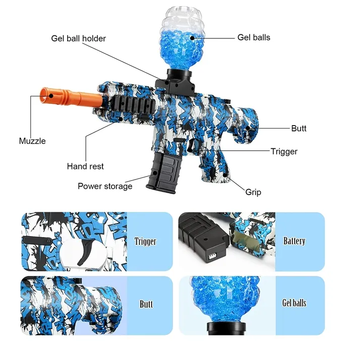Mini M416 Gel Blaster - Portable Shooting Fun for Kids - Image 3