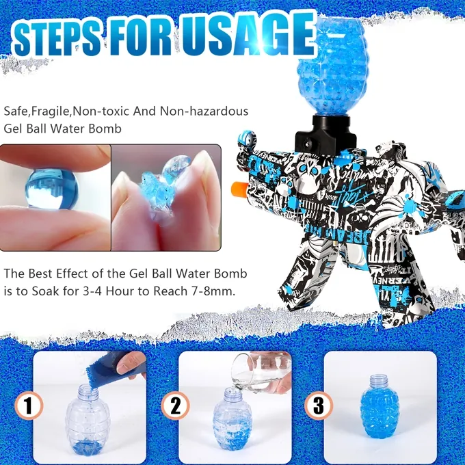 A-47 Gel Blaster with 5,000 Gel Balls - Ultimate Fun for Kids - Image 7