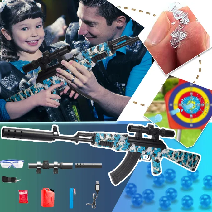 AK47 Gel Blaster with Manual & Electric Modes - Toy Gun for Kids - Image 6
