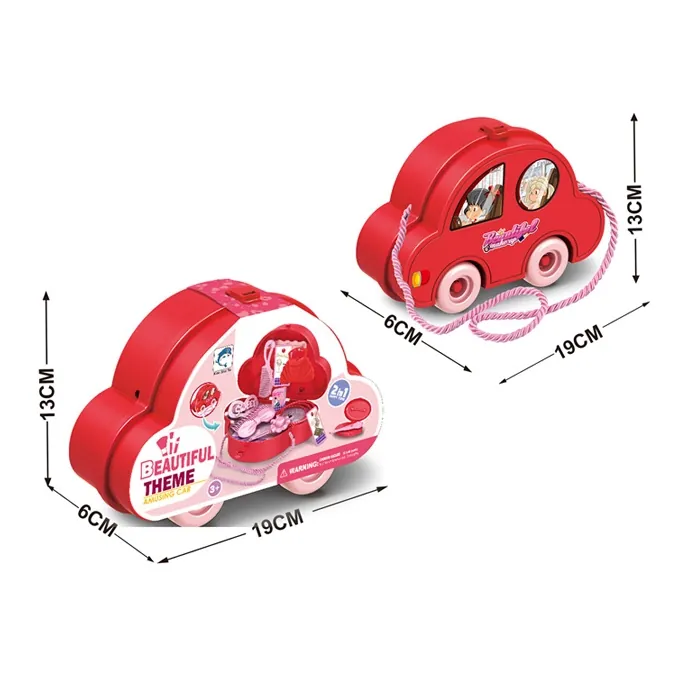 2-in-1 Happy Times Car Set in Briefcase - Fun Toy for Girls - Image 2