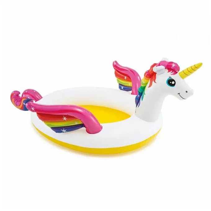 Intex Inflatable Unicorn Pool with Shower - 272 x 193 x 104 cm - Premium Pool Accessory - Image 4