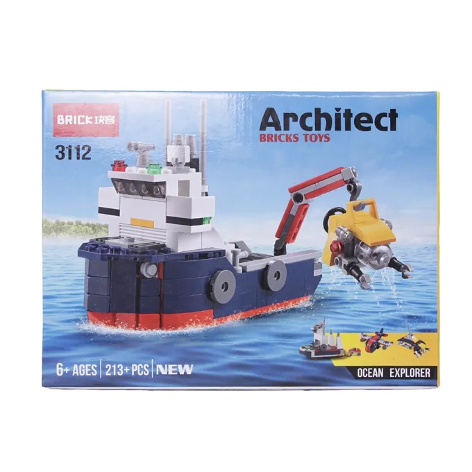 Decool 4-in-1 Architect Ocean Explorer ? Submarine & Ship DIY Toy - Image 6