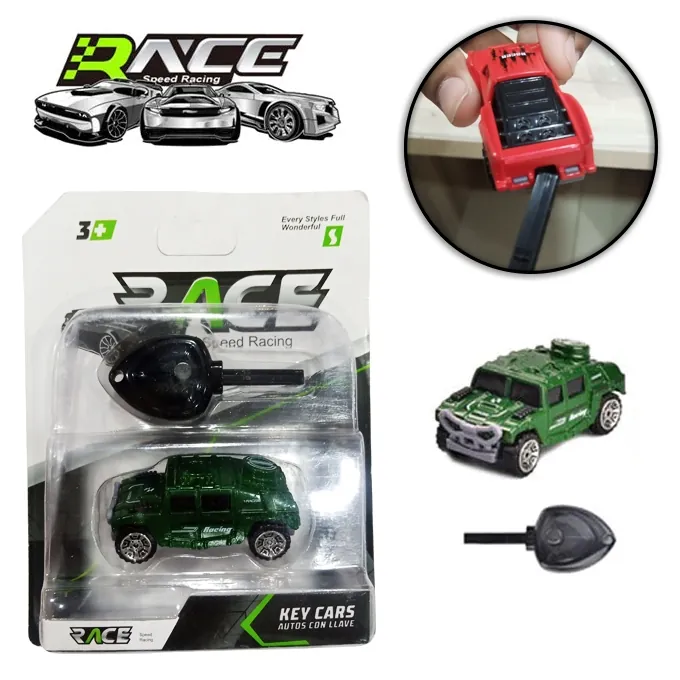 Race Speed Key Power Die-Cast Car - Green