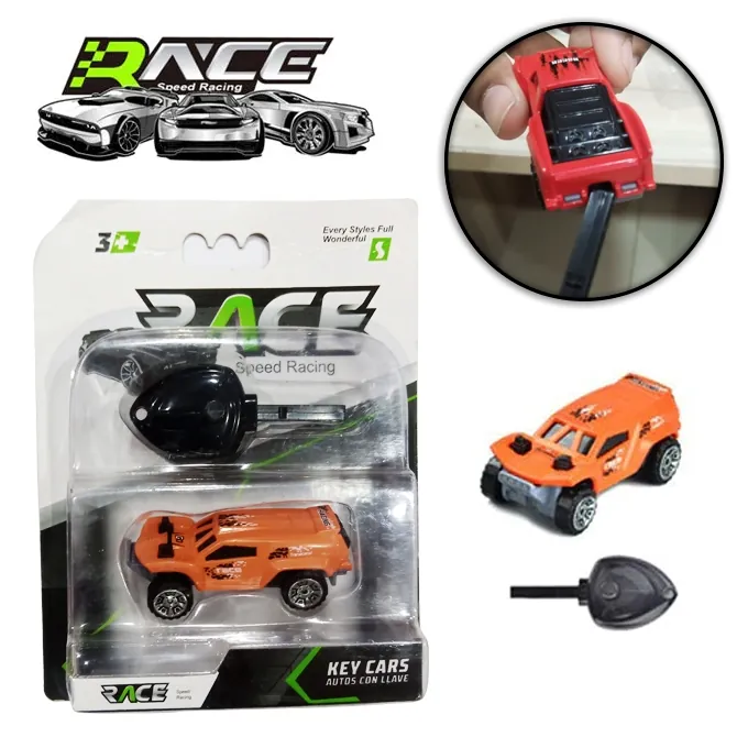 Race Speed Key Power Die-Cast Car - Orange