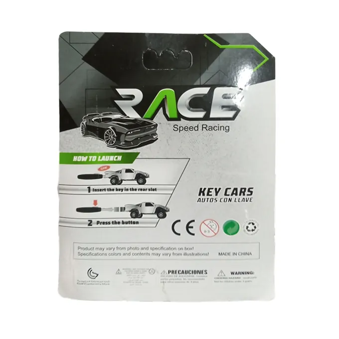 Race Speed Key Power Die-Cast Car - Red - Image 4