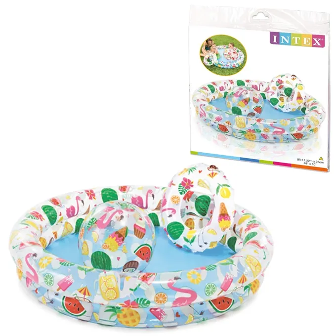 Intex Stargaze Pool Set - 48" x 10" with Ball & Tube - Premium Swimming Gear