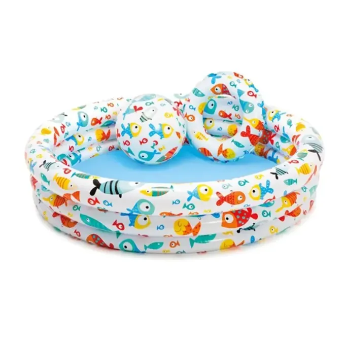 Intex Fish Bowl Inflatable Pool - 52" x 11" with Ball and Tube - Image 4