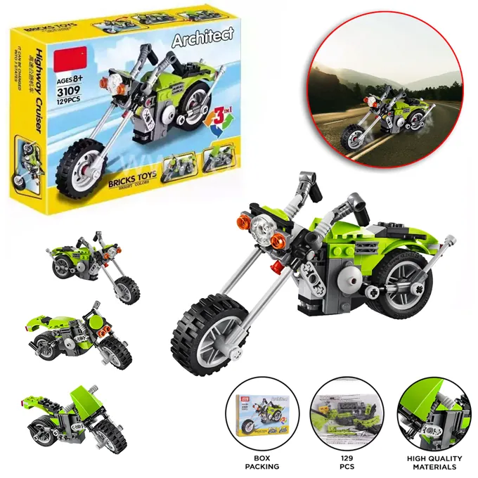 3-in-1 Architect Series Highway Cruiser ? DIY Construction Set for Kids