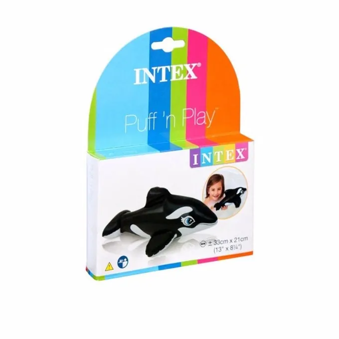 Intex Puff 'n Play Soft Whale Water Toy - 33 cm x 21 cm - Premium Swimming Accessory - Image 3