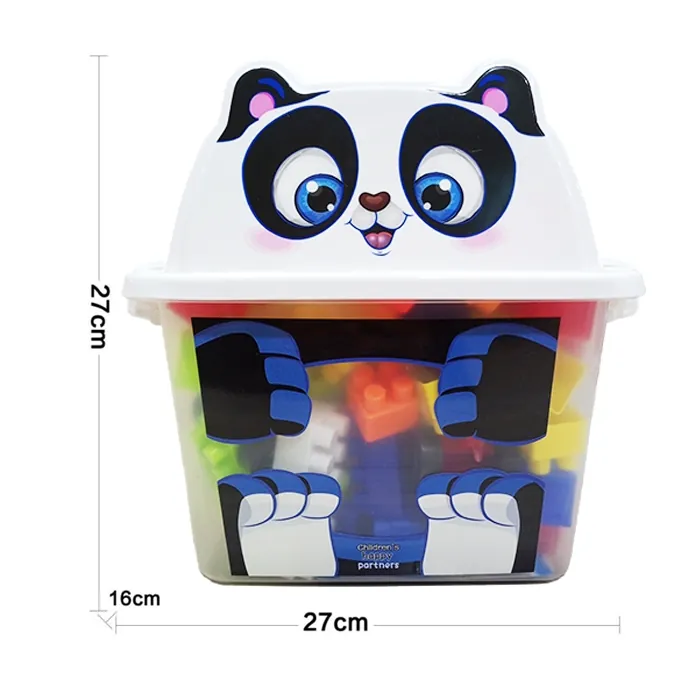 Mega Blocks Cute Panda - 90-Piece Multicolor Building Set (Ages 3+) - Image 4