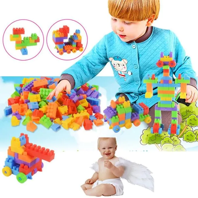 Mega Blocks Cute Panda - 90-Piece Multicolor Building Set (Ages 3+) - Image 3