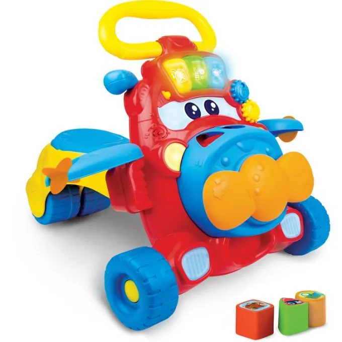 WinFun 2-in-1 Musical Walker Jet Airplane - Ride-On Toy for Kids Aged 3-6 - Image 4