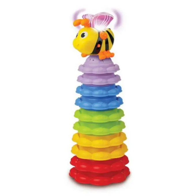 WinFun Bee & Sunflowers Stacking Toy - Educational Activity for Ages 3-6