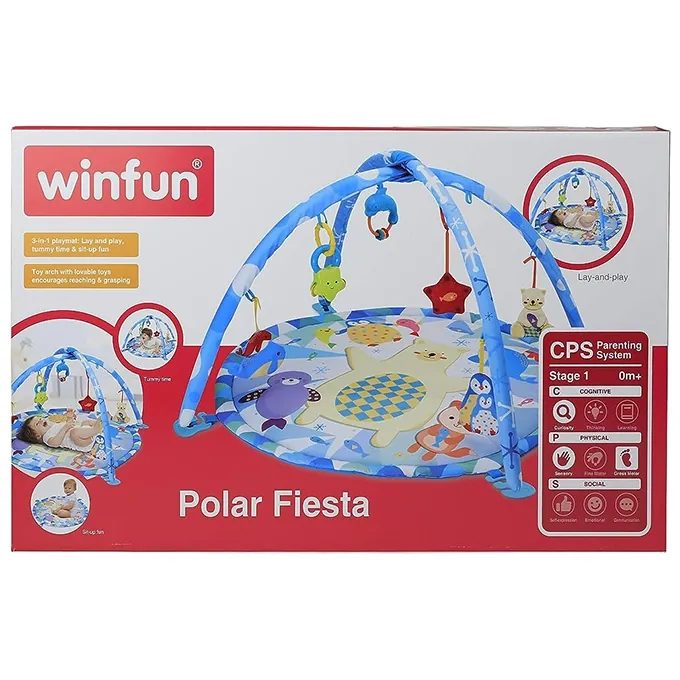 Win-Fun Polar Play Mat Gym - Fun Activity Toy for Infants - Image 3