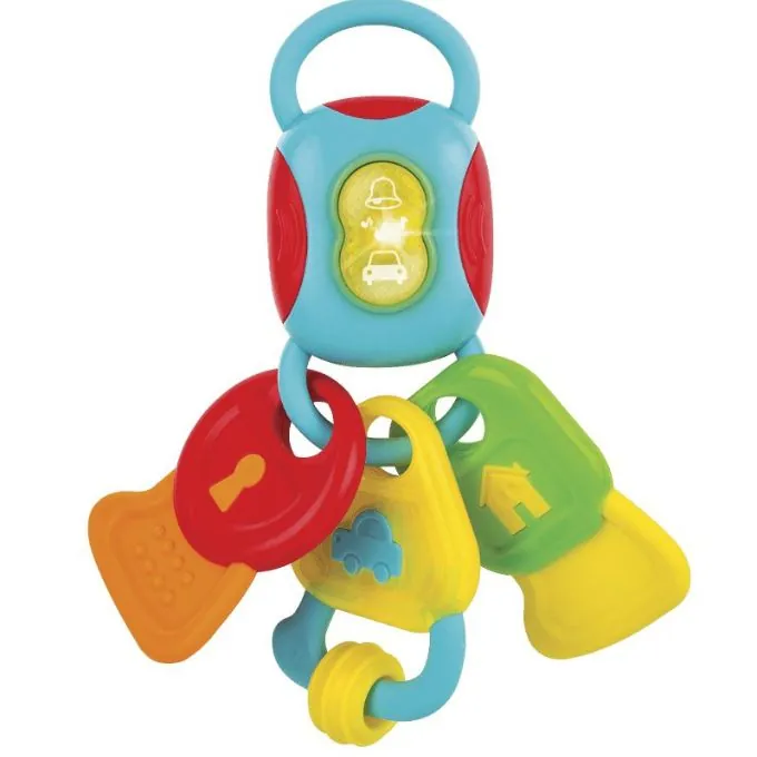 Win-Fun Teething Keys with Lights and Sounds - Soothing Baby Toy