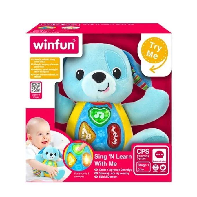 WinFun Melodic Blueberry Pup Singing Dog - Interactive Toy for Ages 3-6+ - Image 3