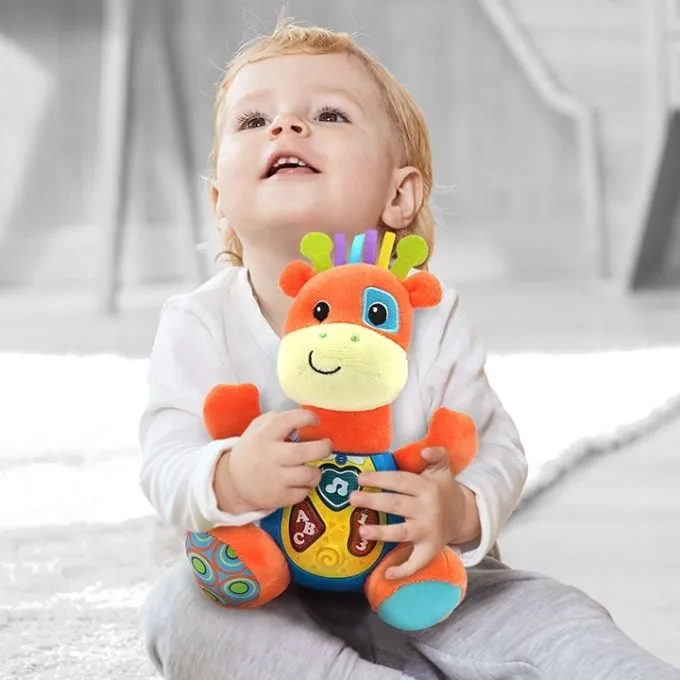 WinFun Sing & Learn Giraffe Stuffed Toy - Interactive Activity Toy for Ages 3-6+ - Image 2