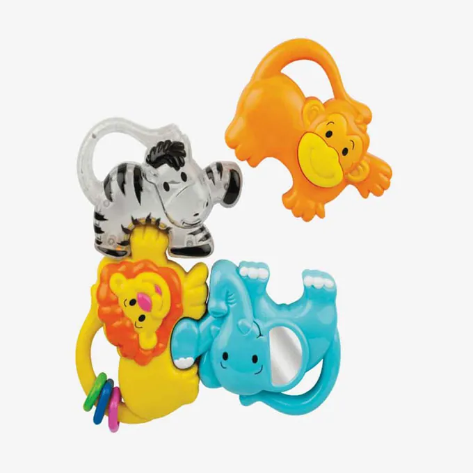 WinFun 4-in-1 Jungle Joiners Rattles - Interactive Toy for All Ages - Image 3
