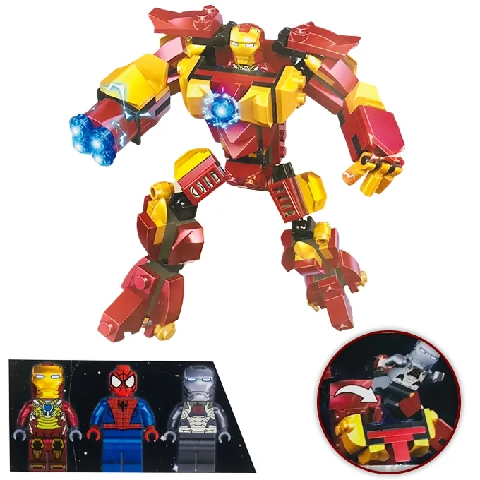 Iron Man Avengers Building Kit - 203+ Parts - Image 4