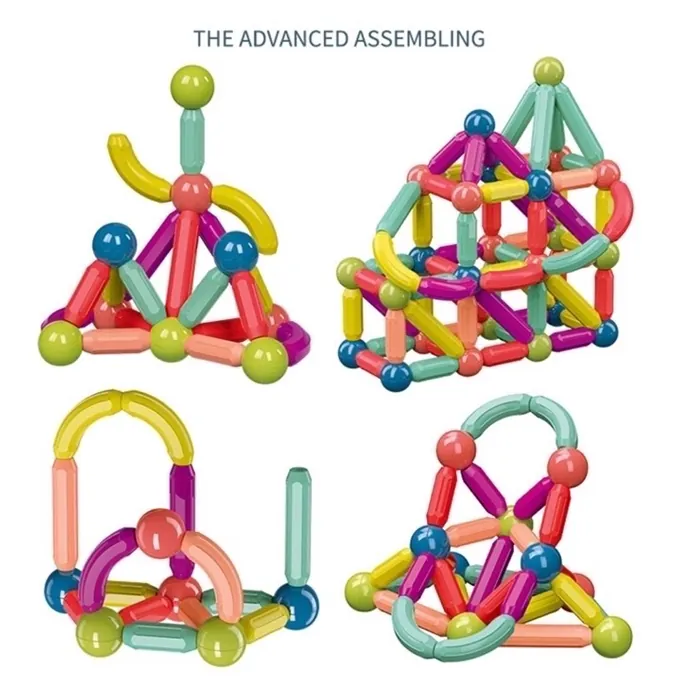 36-Piece Magnetic Building Blocks - Early Learning Construction Toy (Ages 3+) - Image 2