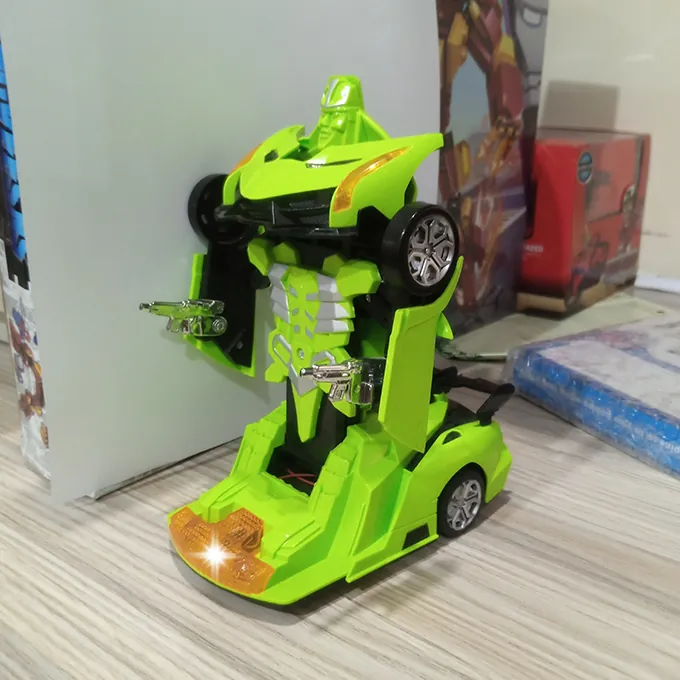 Push-Powered Lamborghini Transformer Car with Lights and Music - Fun Transformers Toy for Kids - Image 5