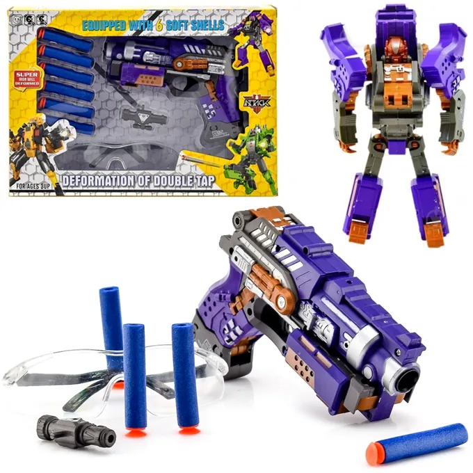 Transformer Dart Blaster - 2-in-1 Toy Gun for Kids