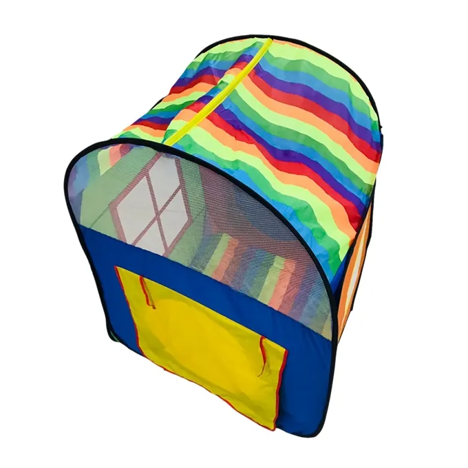 Rainbow Parachute Play Tent - 45-Inch Multicolor Tent for Kids - Image 3