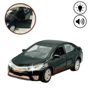 Toyota Corolla Grande Die-Cast Model - 5 Inches with Lights and Sound - Black