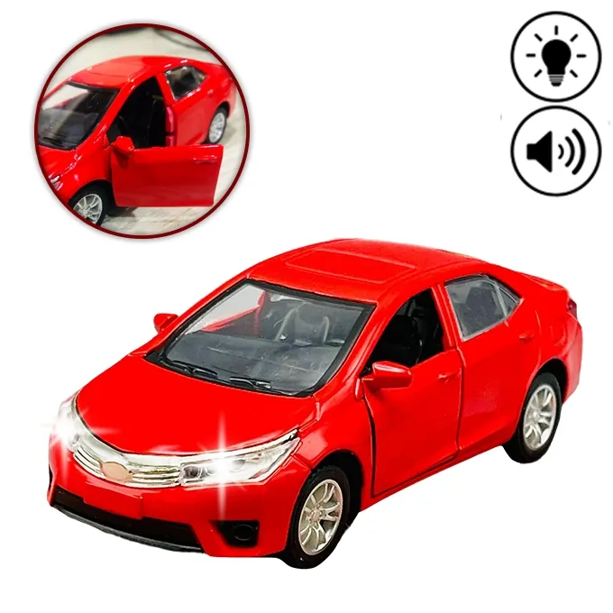 Toyota Corolla Grande Die-Cast Model - 5 Inches with Lights and Sound - Red