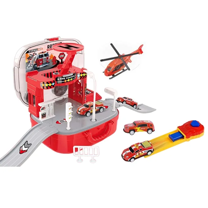 Mini Firefighter Cars with Storage Box - Fun Toy for Kids - Image 2
