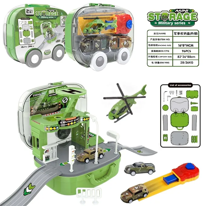 Mini Military Cars with Storage Case - Exciting Toy for Kids