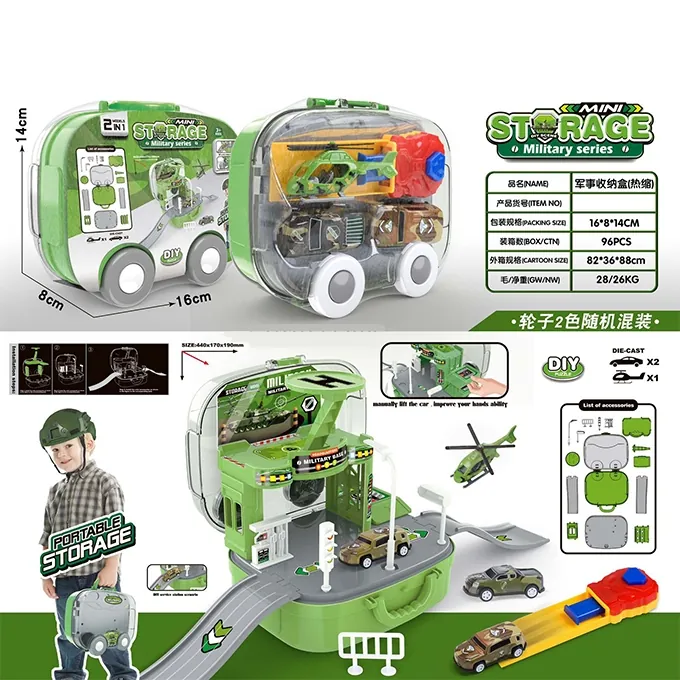 Mini Military Cars with Storage Case - Exciting Toy for Kids - Image 3