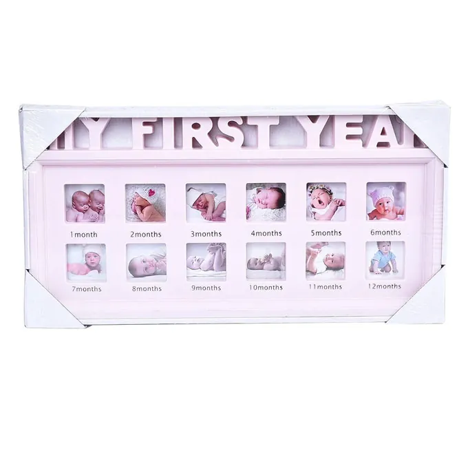 My First Year Baby Pictures Wooden Frame for 12 Months - High-Quality Keepsake Toy - Image 4