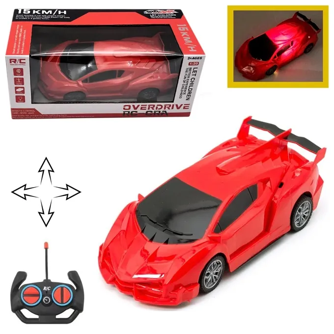 Remote Control Lamborghini Model Car with Lights for Kids and Adults - High-Quality RC Toy