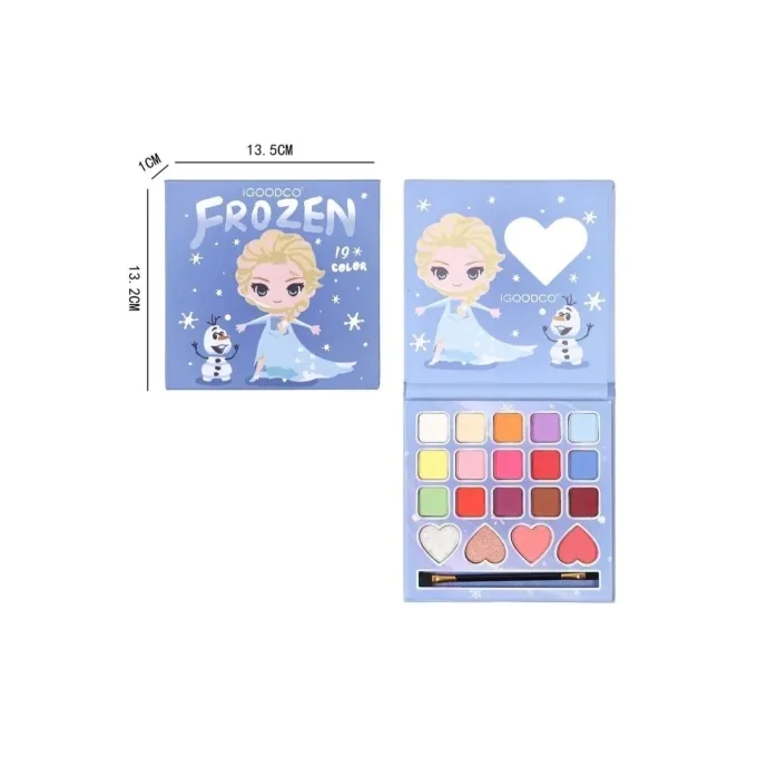 19-Color Cartoon Shimmer Eyeshadow Kit - Kids? Beauty Toy - Image 2