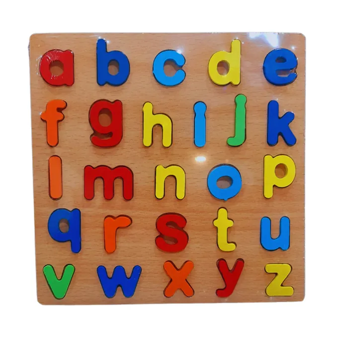 Small ABC Alphabets - Thick Wooden 3D Board Puzzle - 20 cm