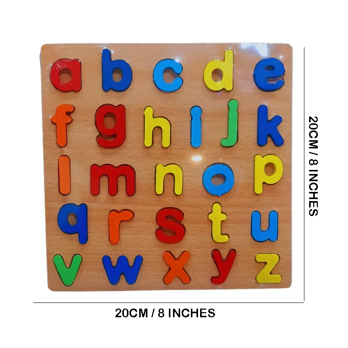 Small ABC Alphabets - Thick Wooden 3D Board Puzzle - 20 cm - Image 2