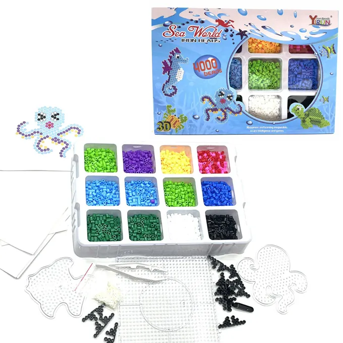 Thermal Mosaic Underwater Sea World 4000 Beads Set for Kids - High-Quality Toy for Girls
