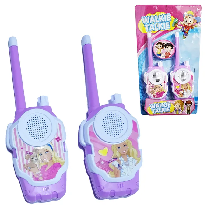 Barbie Walkie Talkies for Kids - 50cm Range - Pink (Battery-Powered)
