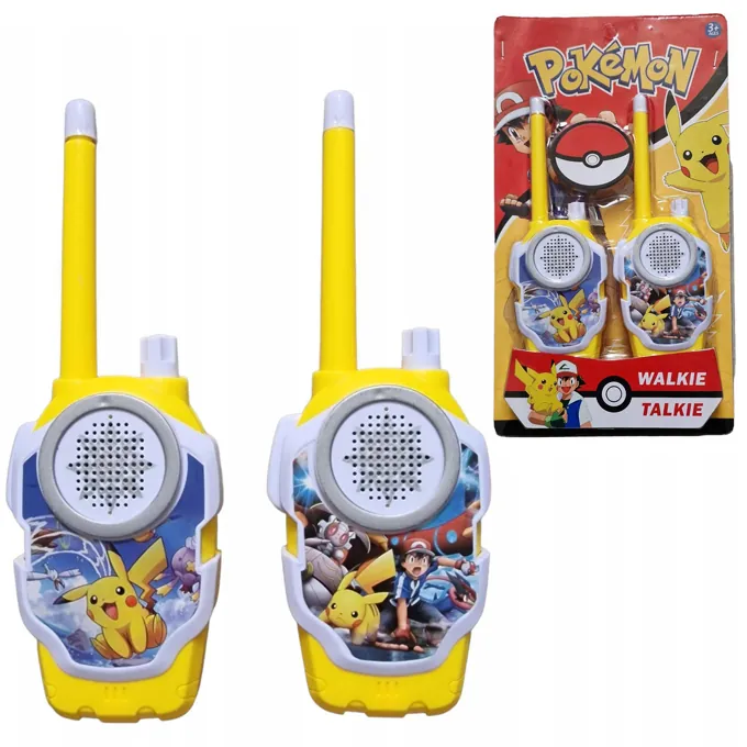 Pok?mon Walkie Talkies for Kids - 50cm Range - Yellow (Battery-Powered)